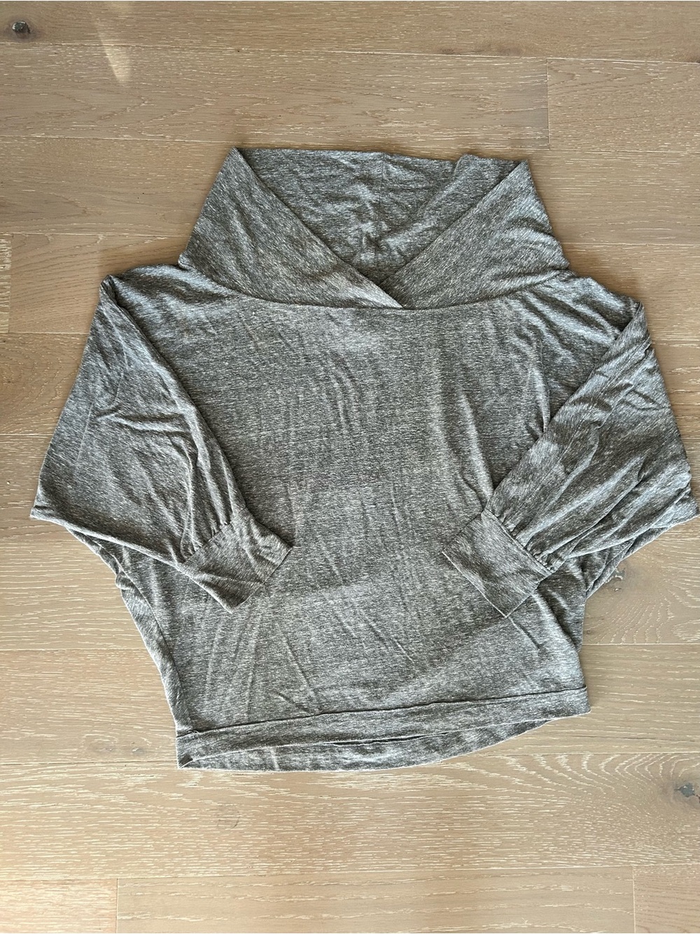 We The Free Heather Gray Cowl Neck Sweater